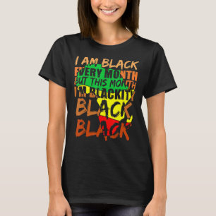 Maandag in de zwarte geschiedenis ben ik elke maan t-shirt