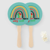 Maandag in de zwarte geschiedenis van elke maand P Handwaaier (Voorkant en achterkant)