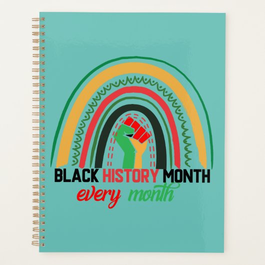 Maandag in de zwarte geschiedenis van elke maand P Planner (Voorkant)