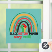 Maandag in de zwarte geschiedenis van elke maand P Raamsticker (Huis)