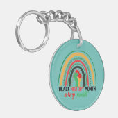 Maandag in de zwarte geschiedenis van elke maand P Sleutelhanger (Voorkant Links)