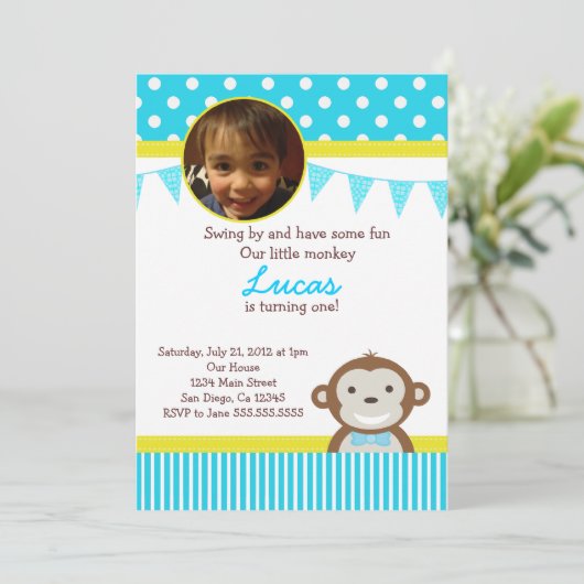 Maandag in Mod Monkey Kaart (Staand voorkant)