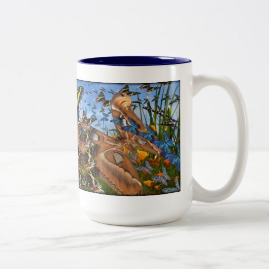 Maandag inspuiting tweekleurige koffiemok (Rechts)