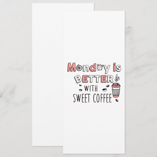 Maandag is beter met zoete koffie aankondiging (Voorkant / Achterkant)