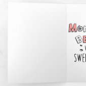 Maandag is beter met zoete koffie drieluik kaart (Binnenzijde eerst)