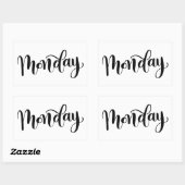 Maandag - Kalligrafie / Lettering Sticker (Vel)