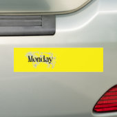 Maandag - klein - Sticker (Op auto)