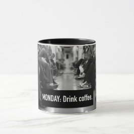Maandag koffie-mok mok