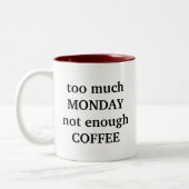 Maandag Koffiebeker Tweekleurige Koffiemok (Links)