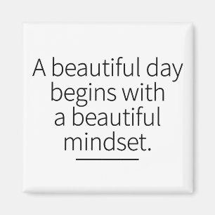 Maandag Mindset Motivation Inspirerend Art Magneet