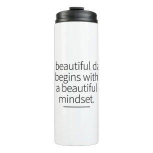 Maandag Mindset Motivation Inspirerend Art Thermosbeker