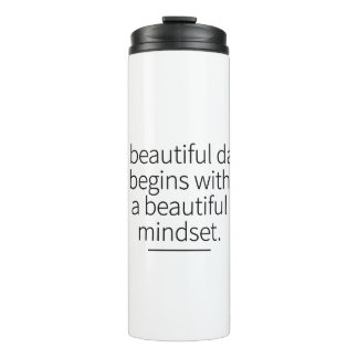Maandag Mindset Motivation Inspirerend Art Thermosbeker