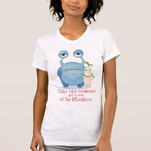 Maandag Monsters, buitenlanders op weg naar hun we T-shirt