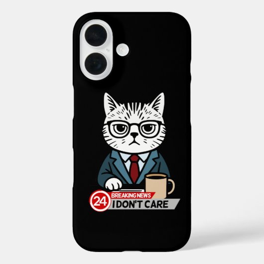 Maandag Mood Funny Cat Meme Case-Mate iPhone Case (Achterkant)