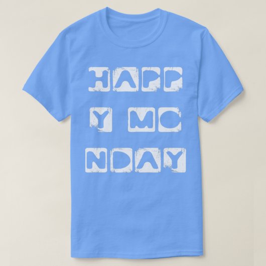 Maandag Motivatiedagen van de weektypografie T-shirt (Design voorkant)