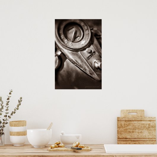 Maandag motorrijwiel poster (Keuken)