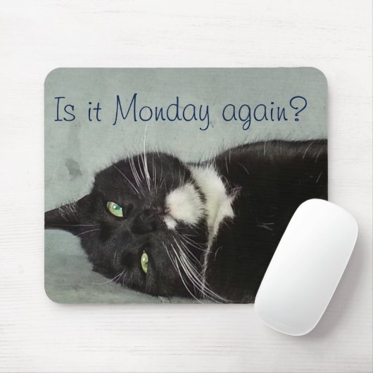 Maandag opnieuw? Mousepad Muismat (Met muis)