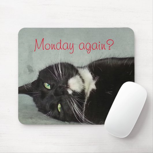 Maandag opnieuw? Mousepad Muismat (Met muis)