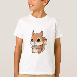 Maandag Overlevende Eekhoorn Illustratie Kinderen T-shirt