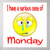 Maandag Poster Blauwte (Voorkant)