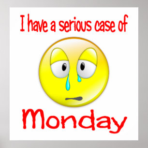 Maandag Poster Blauwte