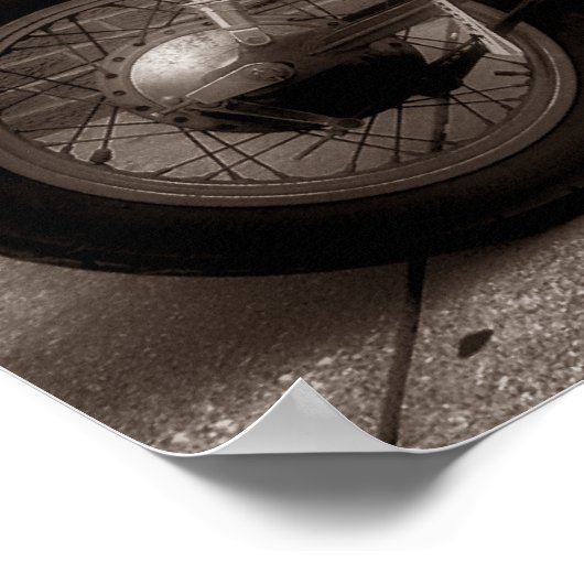 Maandag Poster motorfiets (Hoek)