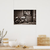 Maandag Poster motorfiets (Keuken)