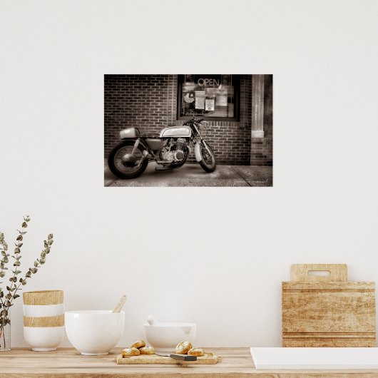 Maandag Poster motorfiets (Keuken)