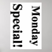 Maandag Poster speciale schoonheidssalon (Voorkant)