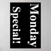 Maandag Poster speciale schoonheidssalon (Voorkant)