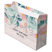 Maandag roze en groene Florentijnse grens Groot Cadeauzakje (Voorkant Gekanteld)