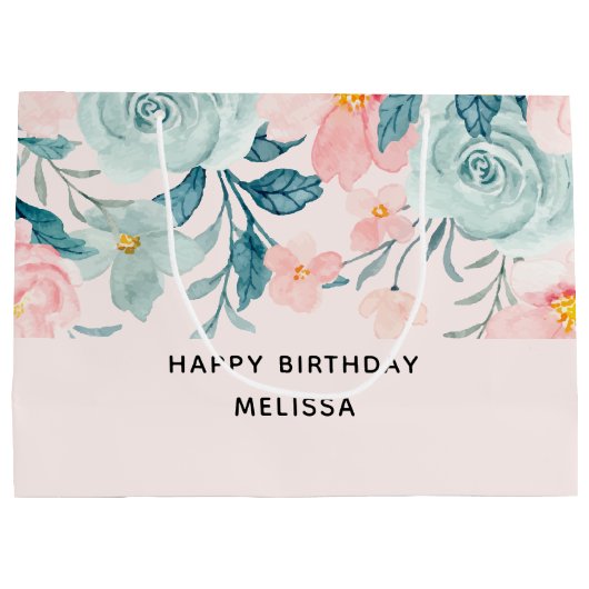 Maandag roze en groene Florentijnse grens Groot Cadeauzakje (Achterkant)