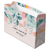 Maandag roze en groene Florentijnse grens Groot Cadeauzakje (Achterkant Gekanteld)