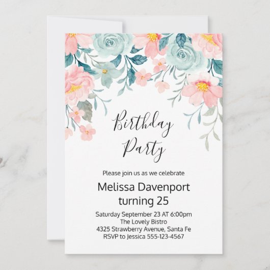 Maandag roze en groene Florentijnse grens Kaart (Voorkant)