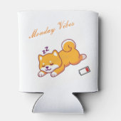 Maandag Shiba Vibes Coozi Blikjeskoeler (Achterkant)