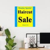 Maandag Speciale haircut Poster Matte (Thuiskantoor)