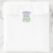 Maandag stemming kikker sticker Schattige slaperig (Tas)