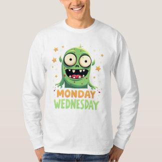 Maandag tot en met woensdag Mood – Funny Monster T T-shirt