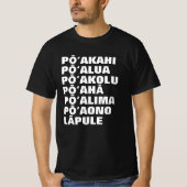 Maandag tot zondag in Hawaï T-shirt (Voorkant)