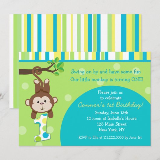 Maandag - Uitnodigingen (Voorkant / Achterkant)