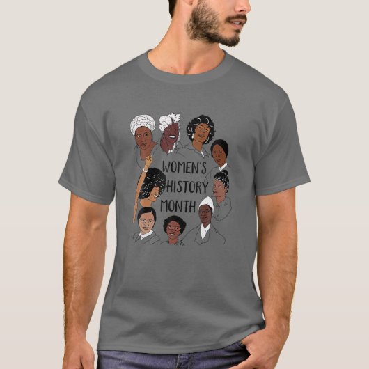 Maandag van de geschiedenis van de vrouwenrechten t-shirt (Voorkant)