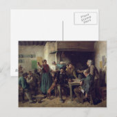 Maandag van de Winkel van de wijn, 1858 Briefkaart (Voorkant / Achterkant)