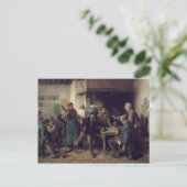 Maandag van de Winkel van de wijn, 1858 Briefkaart (Staand voorkant)
