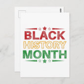 Maandag van de Zwarte Geschiedenis vieren, Junetet Briefkaart (Voorkant / Achterkant)