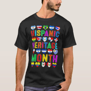 Maandag van het heispanische erfgoed Alle landen d T-shirt
