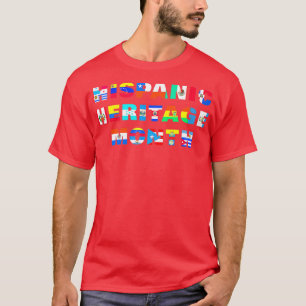 Maandag van het heispanische erfgoed Alle landen v T-shirt