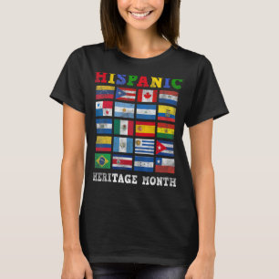 Maandag van het historische erfgoed van Latijns-Am T-shirt