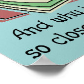 Maandag ver van vrijdag Funny Poster Sign. (Hoek)