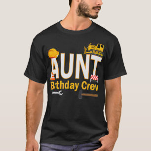 Maandag voor de bouw van een tante Birthday T-shirt