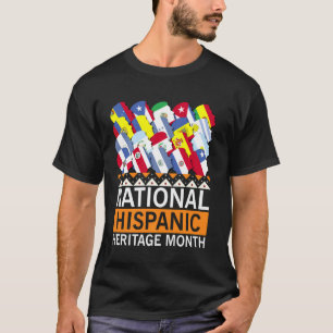 Maandag voor het heispanische erfgoed van vrouweli t-shirt